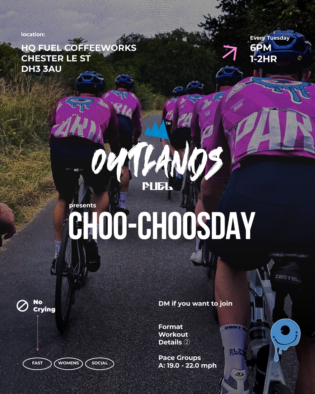 Outlands Choo-Choosday ride graphic
